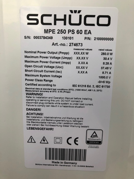 Pv Module Sch Co Mpe Ps Ea Wp Poly Secondsol