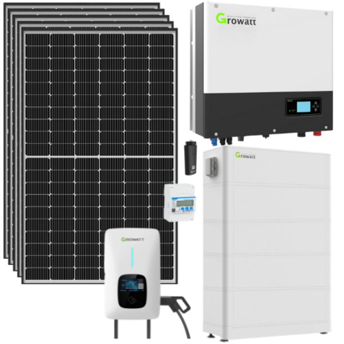 Pv Kits Growatt Kw Photovoltaik Komplett Set Module Wechselrichter Kwh